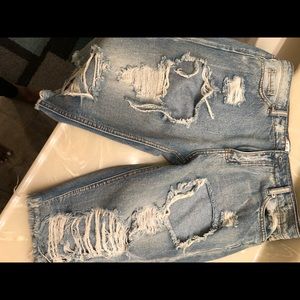 NWT STELLA LAGUNA Beach, Ripped Shorts, Sz Large